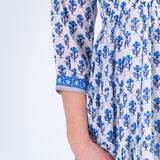 Esther 3/4 Sleeve Maxi Dress - Duster Light Blue
