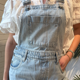 Dylan Denim Barrel Overalls - Light