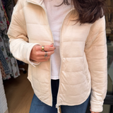 Indiana Quilted Jacket - Oatmeal Heather