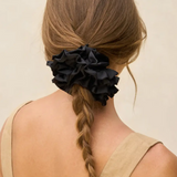Ruffle Scrunchie - Black
