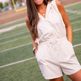 On the Go Adventure Romper - Bone
