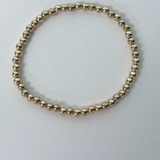 Hint of Gold Simple Bead Bracelet