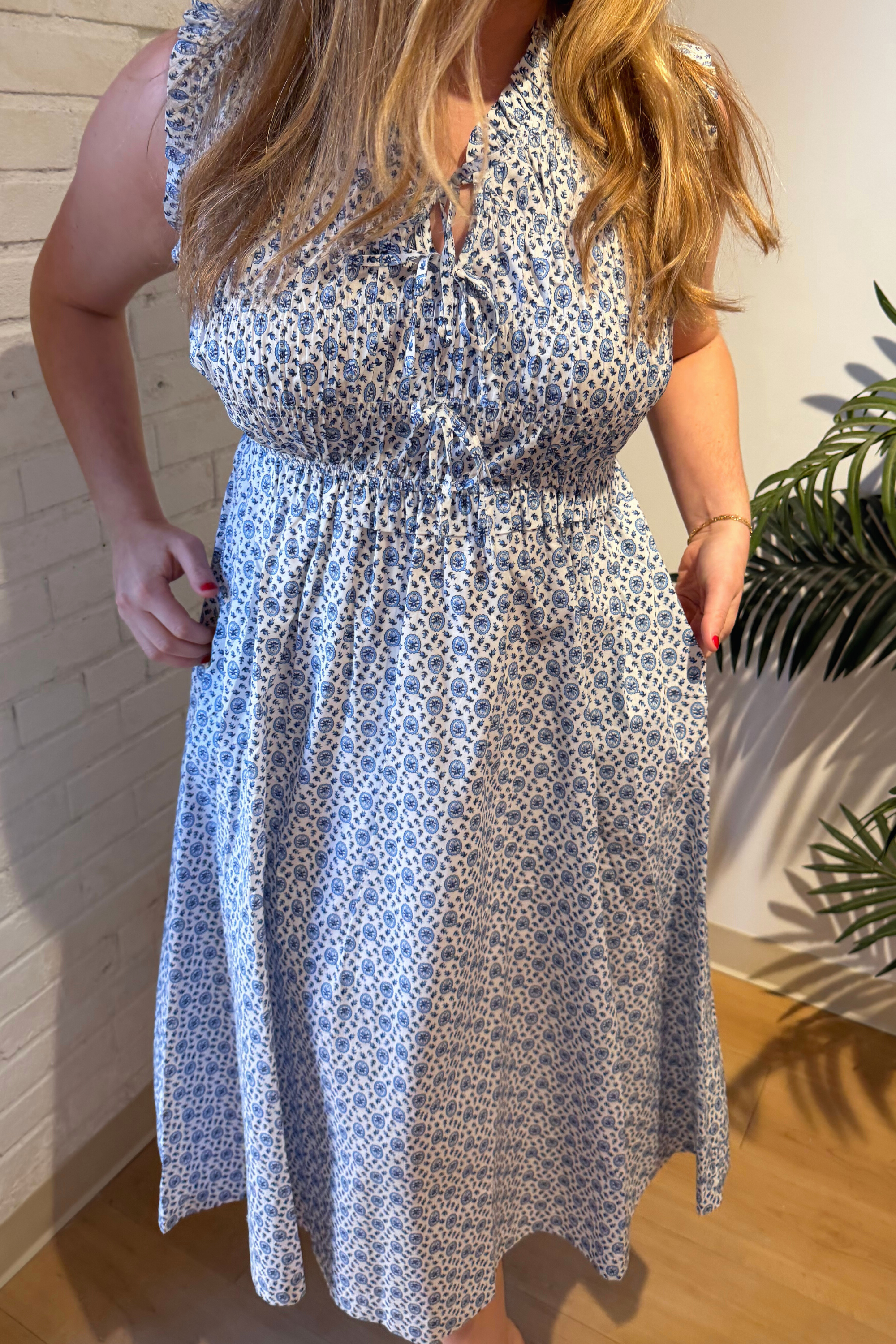 Nat Midi Dress - White