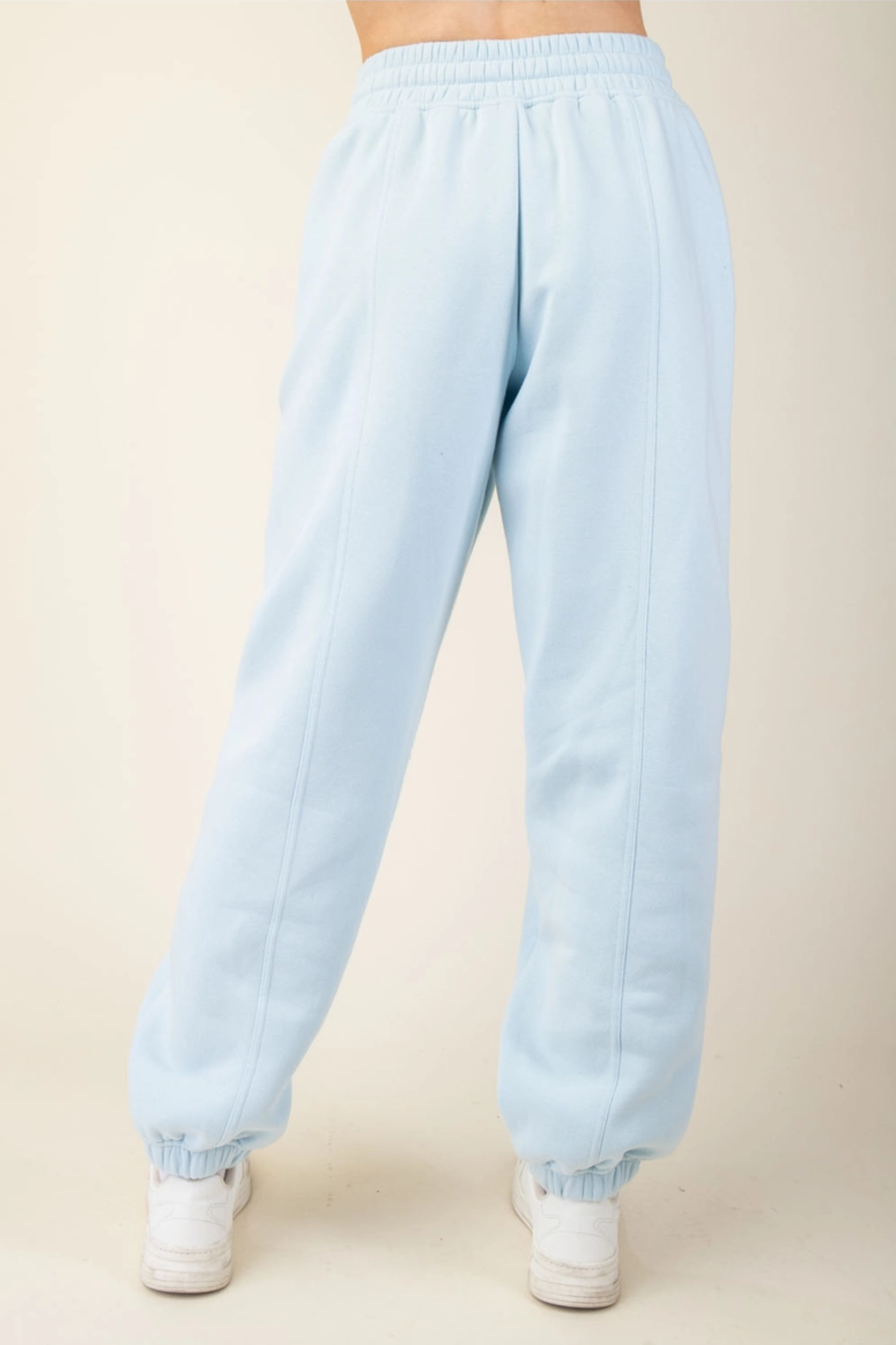 Karris Terry Fleece Jogger - Snow Blue