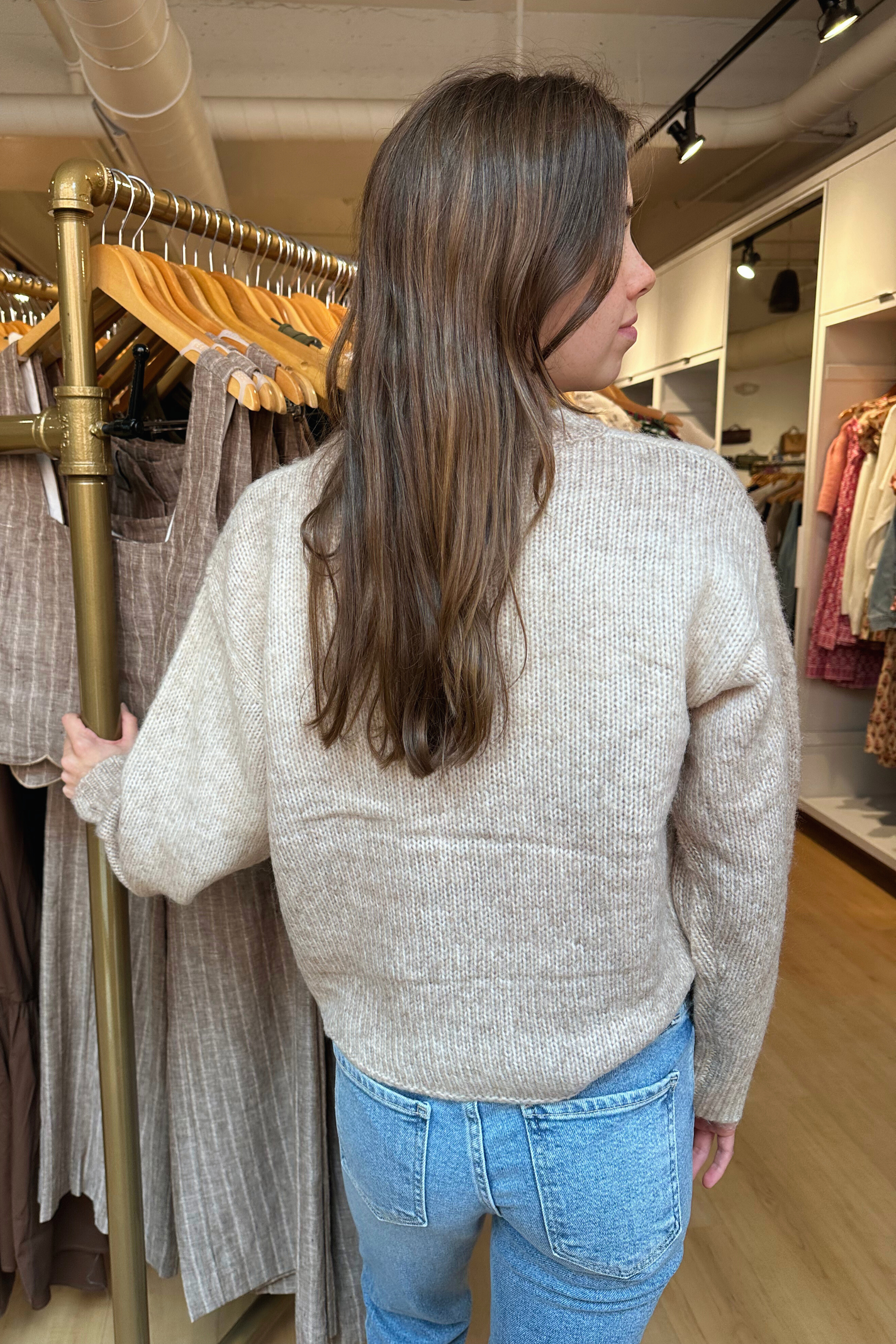 Mara Ombre Sweater - Oatmeal