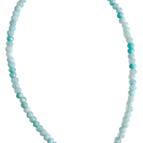 Mini Candy Beaded Necklace - Aqua