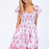 Abby Sweetheart Mini Dress - Firecracker Coral