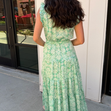 Staci Floral Maxi Dress - Mint
