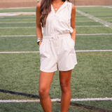 On the Go Adventure Romper - Bone