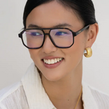 Billie Blue Light Glasses - Dark Tortoise