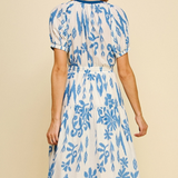 Debbie Midi Dress - Blue Multi
