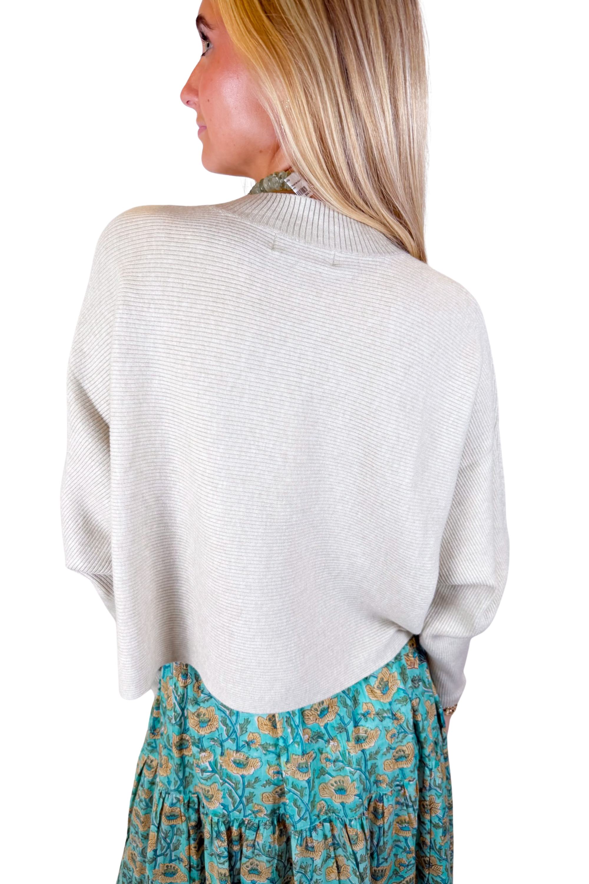 Veronica Dolman Sleeves Sweater - Oatmeal