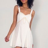 Sami Braided Mini Dress - White