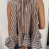 Raven Halter Top - Brown