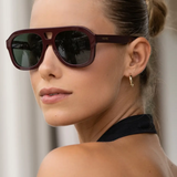 Voyager Acetate Sunglasses - Burgundy
