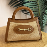 Panarea Raffia Bag - Cognac