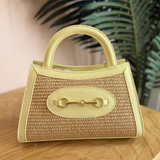 Panarea Raffia Bag - Butter Yellow