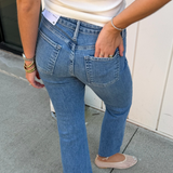 Cara Cropped Flare Jean - Medium Denim