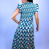 Lily Game Day Midi Dress - Blue