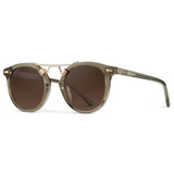 Skyler Round Polarized Sunglasses - Crystal Taupe Brown / Maple Brown