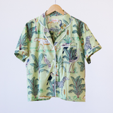 Madeline Jammy Short Set - Tropical Light Green