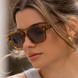 Sydney Aviator Sunglasses - Crystal Brown
