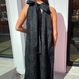 Pattie High Neck Maxi Dress - Noir