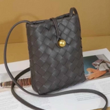 Jackie Woven Crossbody Bag - Charcoal