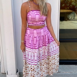 Tailgate Geometric Midi Set - Lilac Combo