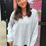 Shelby Sweater - Heather Grey