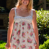 Marley Mini Dress - White Floral