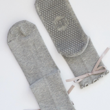 Juliet Ruffle Grip Socks - Grey