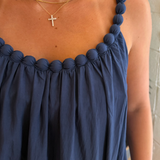 Serena Flowy Maxi Dress - Deep Navy