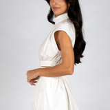 Elise Cutout Mini Dress - White