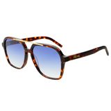 Spencer Aviator Sunglasses - Tortoise/Blue