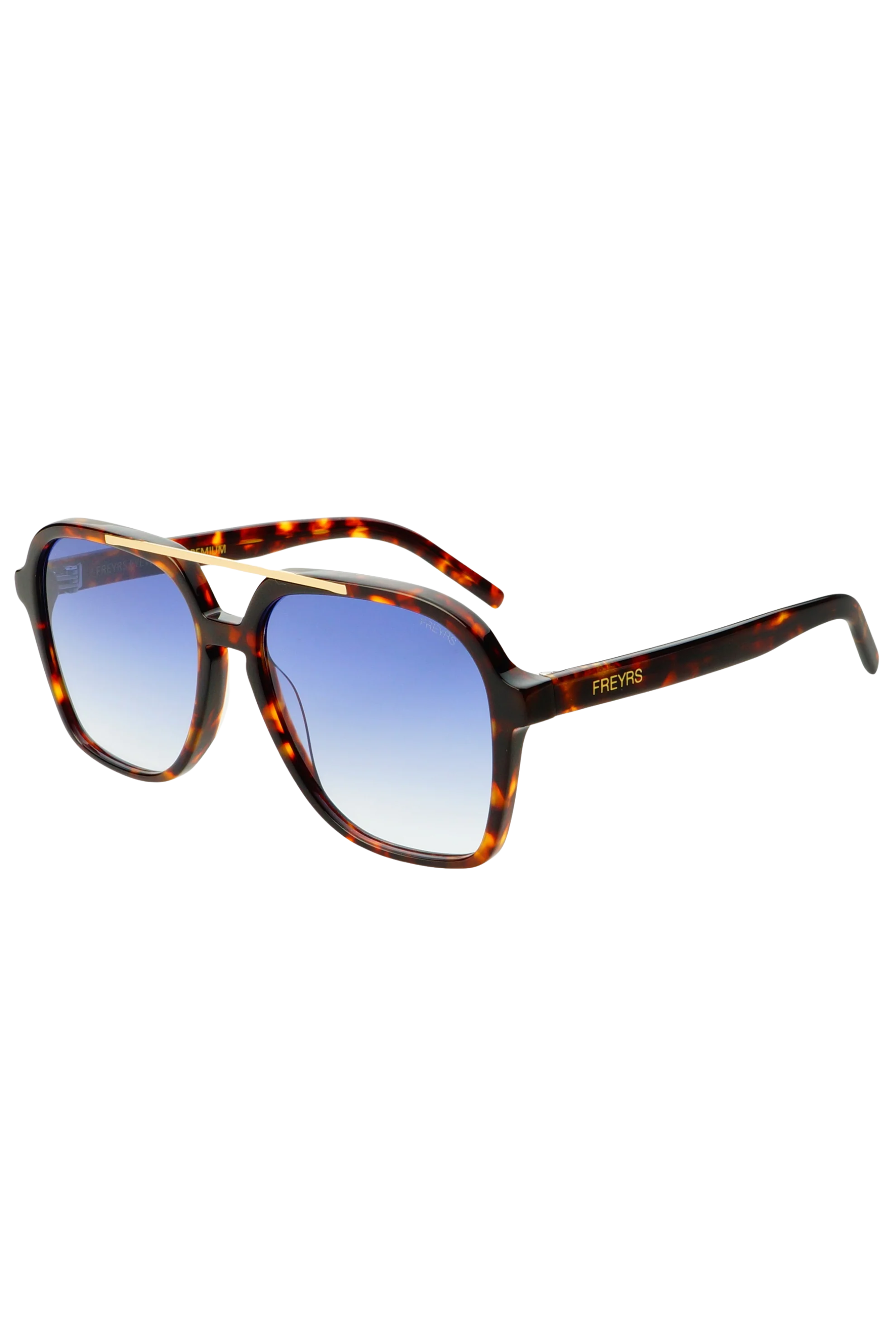 Spencer Aviator Sunglasses - Tortoise/Blue