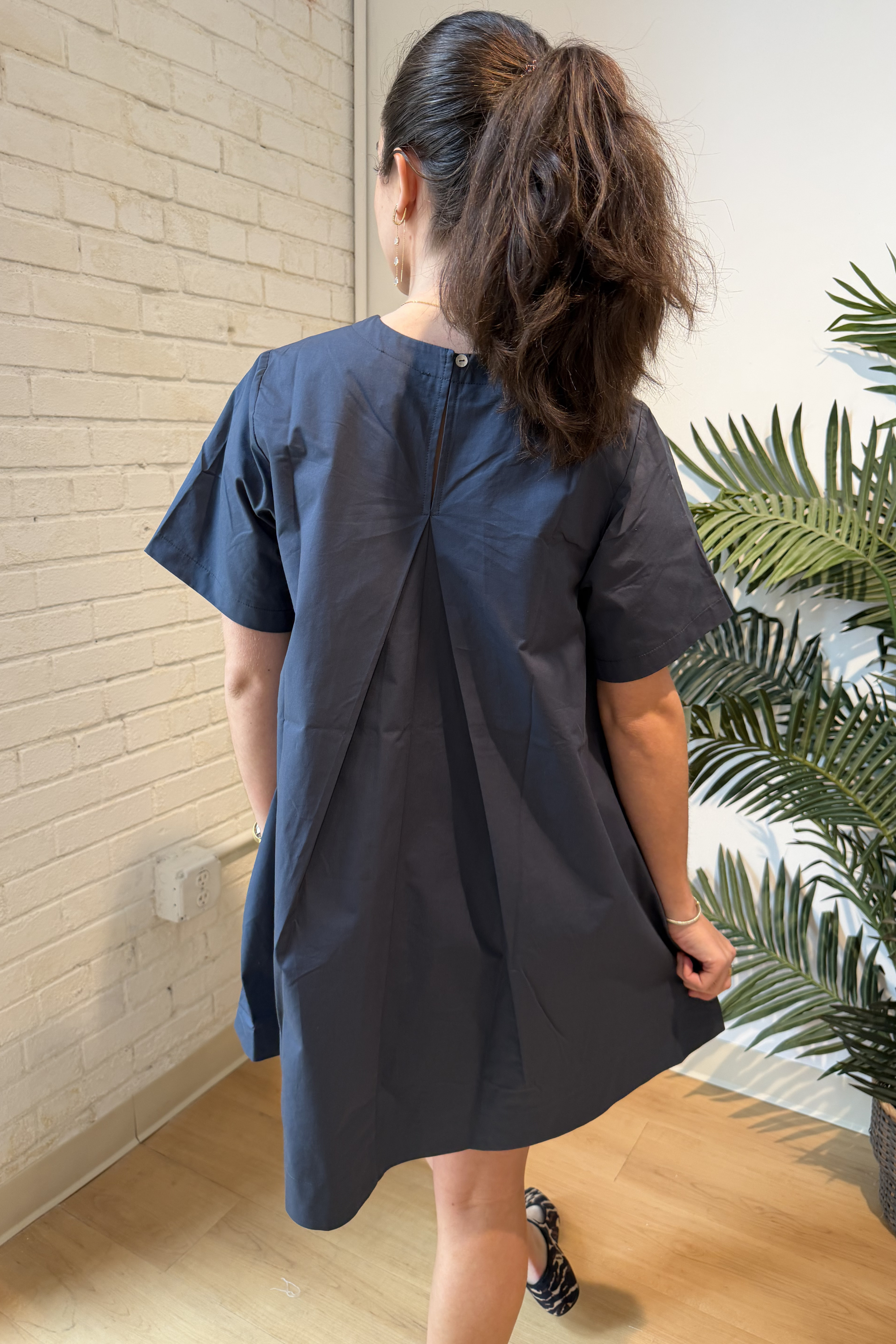 Cannon Flowy Mini Dress - Navy