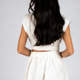 Elise Cutout Mini Dress - White