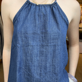 Hanna Halter Denim Top - Denim