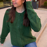 Noli Long Sleeve Cardigan - Forest Green