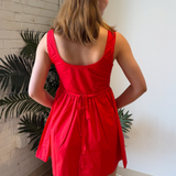Luke Lace Mini Dress - Red