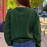 Noli Long Sleeve Cardigan - Forest Green