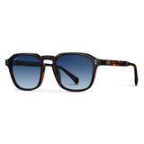 Francis Polarized Sunglasses - Brown Tortoise / Gradient Blue Lens