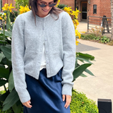 Noli Long Sleeve Cardigan - Heather Grey