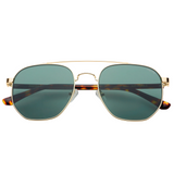 Austin Sunglasses - Gold / Green