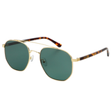 Austin Sunglasses - Gold / Green