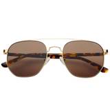 Austin Sunglasses - Gold / Brown