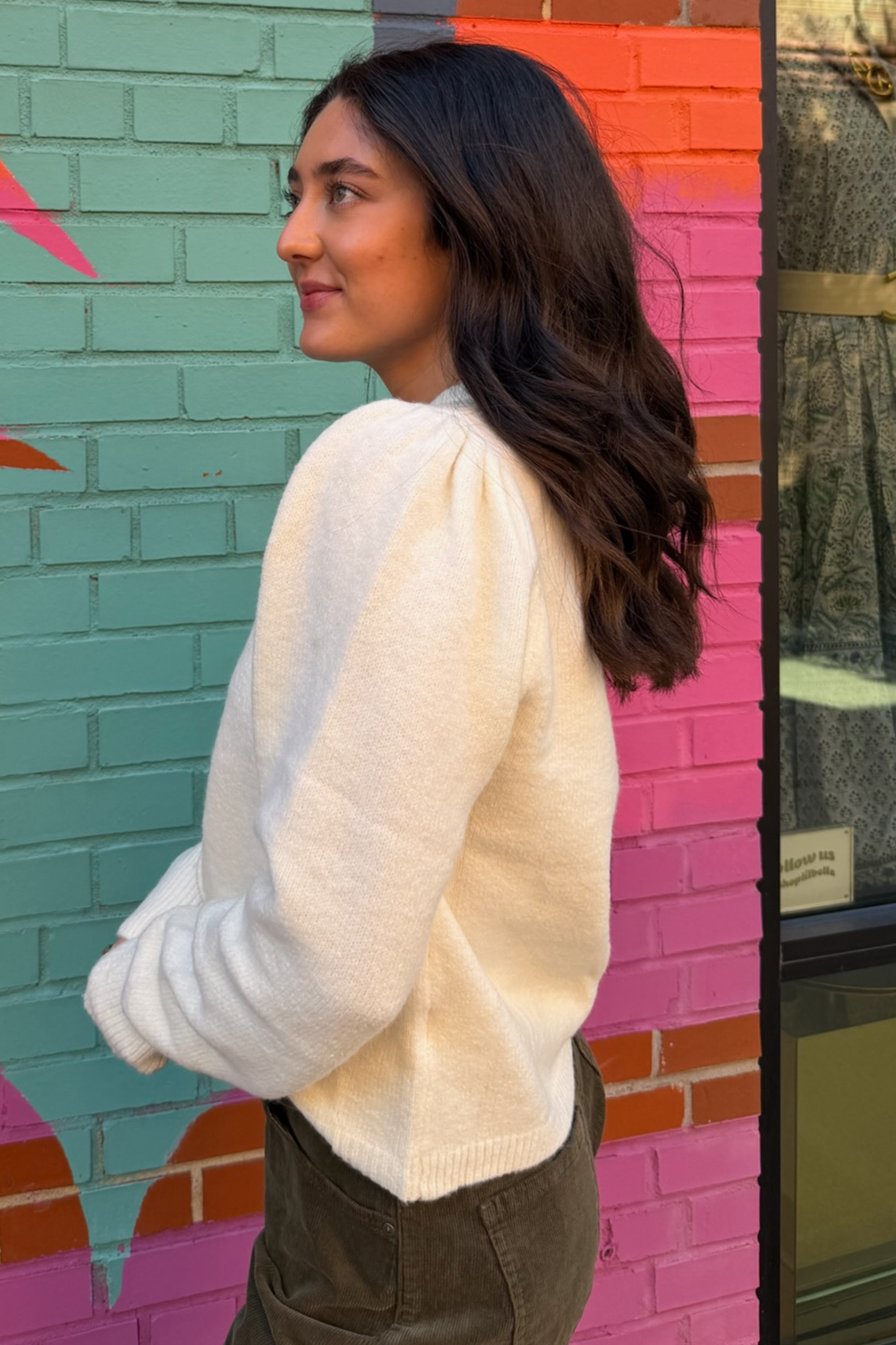 Noli Long Sleeve Cardigan - Ivory