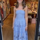 Cali Strapless Maxi Dress - Chambray