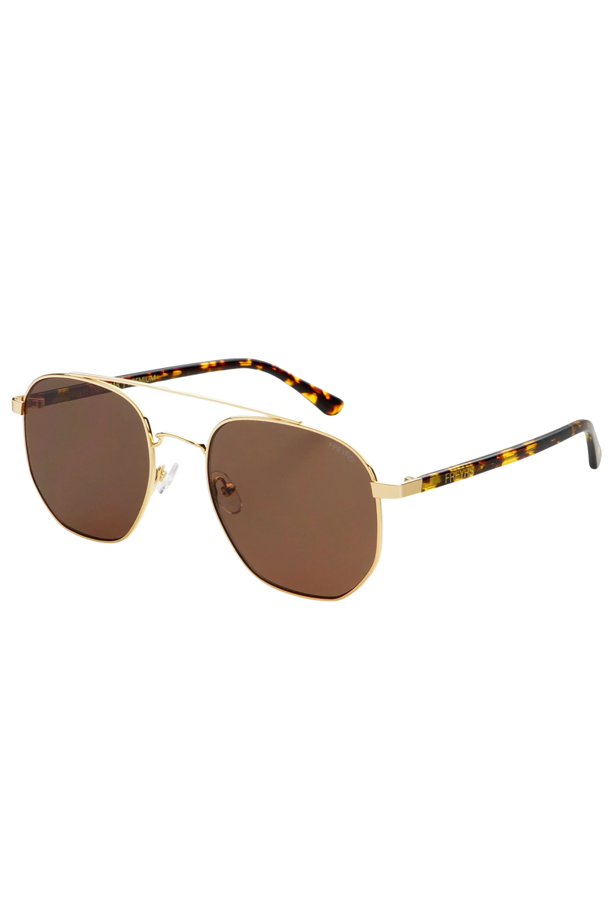 Austin Sunglasses - Gold / Brown